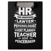 Personele middelen klembord (Voorkant)