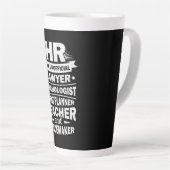 Personele middelen latte mok (Rechterhoek)