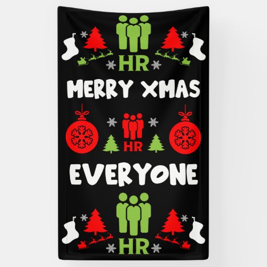 Personele middelen Lelijke kerstcadeaus Spandoek (Verticaal)