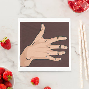 Personen Hand papieren servetten