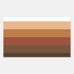 Personen met kleurpride rechthoekige sticker