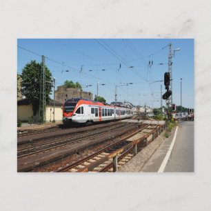 Personenzug in Rüdesheim am Rhein Briefkaart