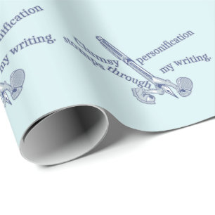 Personificatie Grappig Creatief schrijven Cadeaupapier