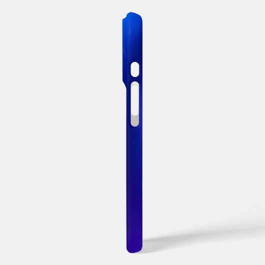 Personized Blue Modern iPhone Case (Achterkant / Links)