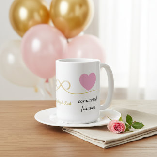 Personized Elegant Coffee Mug Gift for Couple Koffiemok