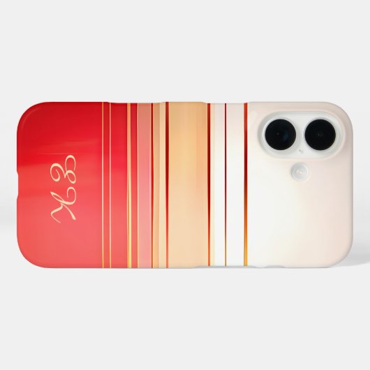 Personized Minimalist Designed iPhone Case (Achterkant (horizontaal))