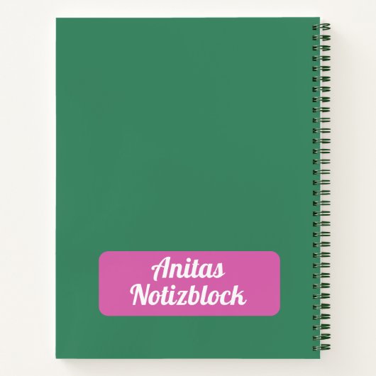 Persönlich Florales Notitieboek (Achterkant)