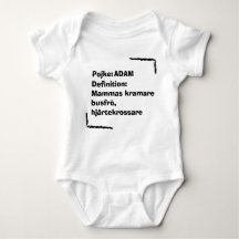 Personlig Babybody med Namn , Personalized Baby