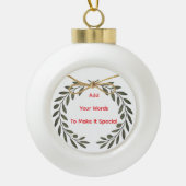 Personlized  keramische bal ornament (Voorkant)