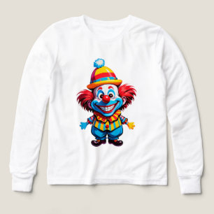 Personnage de clown coloré en costume brillant