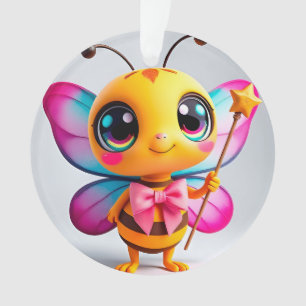 Personnage de fée abeille de dessin animé adorable