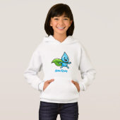 Personnage de goutte d'eau Style de vie vert (Devant entier)