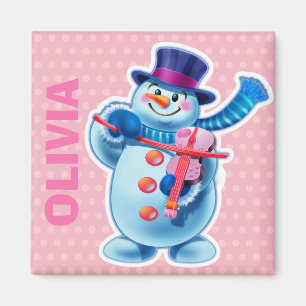 Personnage de Magnet Christmas Snowman personnalis