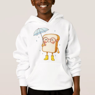 Personnage de pain mignon avec parapluie – T-shirt
