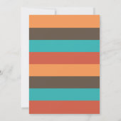 Personnages d'animaux tribaux Invitation Baby show (Dos)