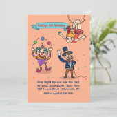 Personnages de cirque Invitation (Debout devant)