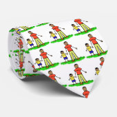 Personnages de famille père et fils Dessin Cravate (Roulé)