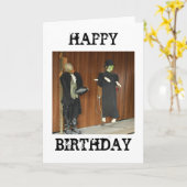 Personnages d'horreur Bonne carte d'anniversaire (Fleur jaune)