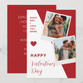 Personnalisable 2 photos avec Textes Carte de vaca (Devant / Derrière)