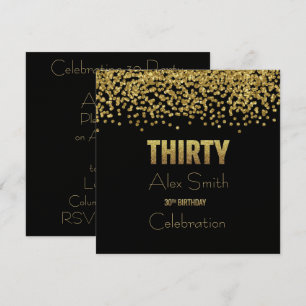 Personnalisable 30e anniversaire INVITATION
