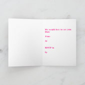 Personnalisable Baby shower Invitation fille (Intérieur)