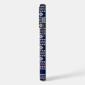 Personnalisable bleu bleu marine blanc gris aztèqu (Côté gauche)