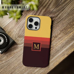 Personnalisable Bloc de Couleur Rouge Marron Noir