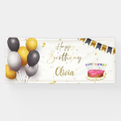 Personnalisable Bonne Bannière Anniversaire 2 (Horizontal)