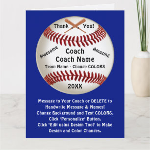 Personnalisable, Carte de remerciements De Basebal