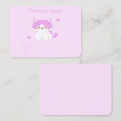 Personnalisable Carte de visite de batterie rose d (Devant / Derrière)