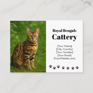 Personnalisable Carte de visite de la catterie du