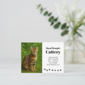 Personnalisable Carte de visite de la catterie du (Debout devant)