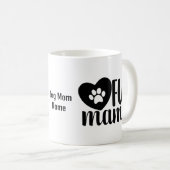 Personnalisable Chien Maman Café Mug (Devant droit)