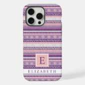 Personnalisable Clair Rose Foncé Violet Blanc Azte (Verso)
