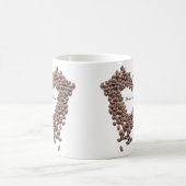Personnalisable Coffeeholic tasse café beans amour (Centre)