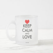 Personnalisable Conserver Calme amour tasse en ver (Gauche)