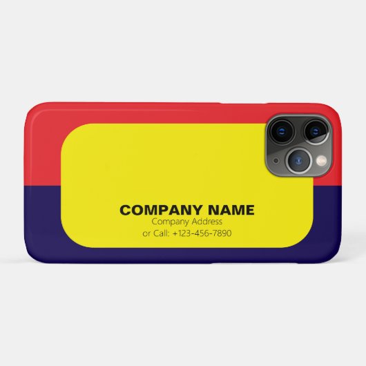 Personnalisable Coque couleur iPhone 11 Pro (Dos (Horizontal))