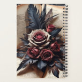 Personnalisable - "Crâne gothique et Roses #1" (Dos)