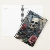 Personnalisable "Crâne gothique et Roses #2" (Devant avec enveloppe)