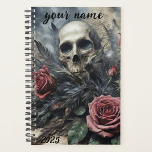Personnalisable "Crâne gothique et Roses #2"