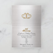 personnalisable élégant de cinquantième invitation (Intérieur)