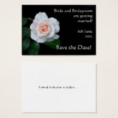 Personnalisable Enregistrer la carte de date, rose (Devant & derrière)