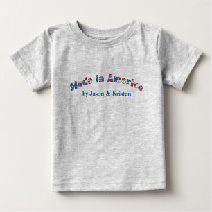 Personnalisable fait dans le T-shirt d'enfant en