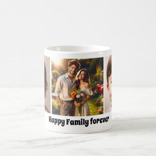 Personnalisable Family Love Photo Collage Mug