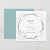 Personnalisable Floral Enregistrer la carte Date (Devant / Derrière)