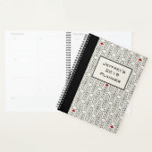 Personnalisable Géométrique noir et blanc (Devant avec enveloppe)