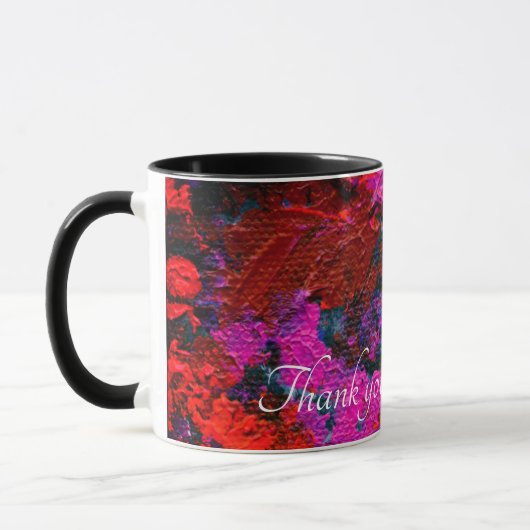 Personnalisable Gras et riche Mug coloré (Gauche)