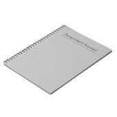 Personnalisable Grey Songwriter's Journal (Côté gauche)