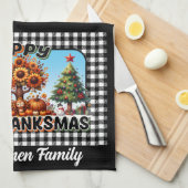Personnalisable Hallothanksmas serviette de cuisin (Quart Plié)