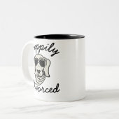  Personnalisable Happy Divorced Funny Coffee Mug (Devant gauche)